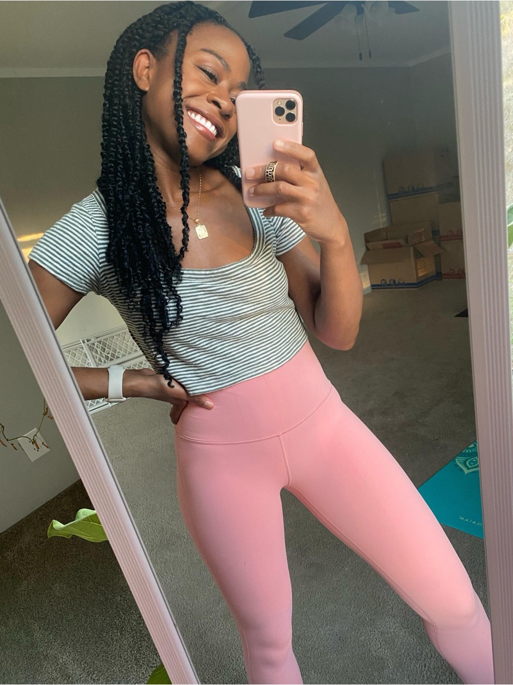 lululemon | Align High-Rise Crop 23" Pink Puff 6